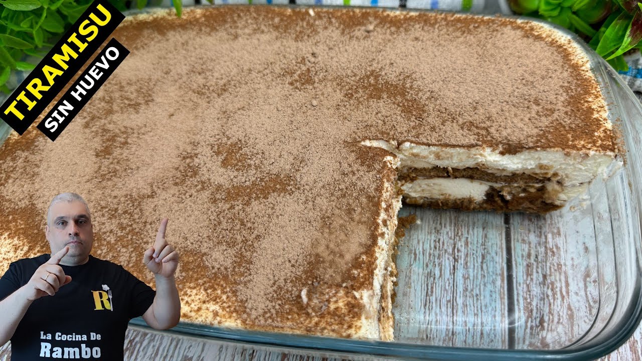Tiramisú SIN HUEVOS sin horno FACIL y RÁPIDO 🤩🤩 BRUTAL