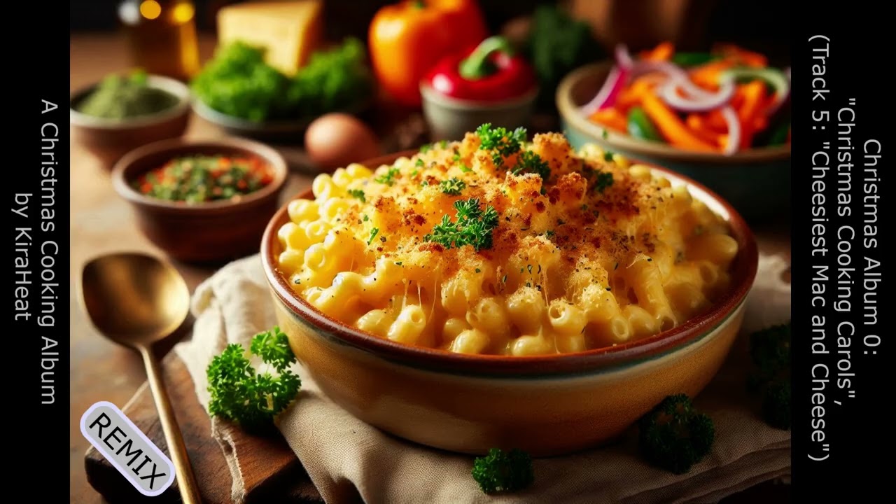 KiraHeat - "Cheesiest Mac & Cheese for a Crowd (Remix)" (Album 0: Christmas Cooking Carols, Track 5)