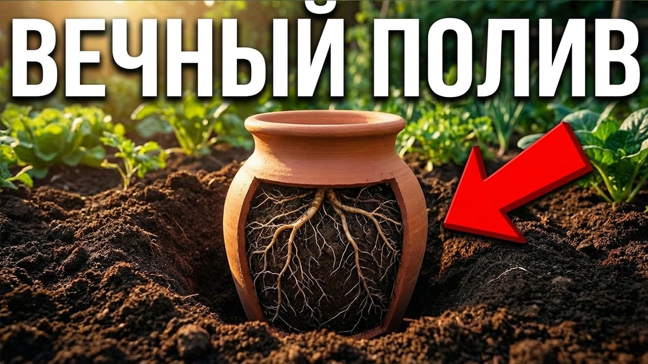 Закопайте ЭТО — и больше НИКОГДА не поливайте | забытая техника