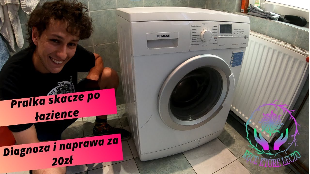 Pralka skacze i jeździ po łazience? 🧐 Jak zdiagnozować oraz naprawić pralkę za 20zł !!!