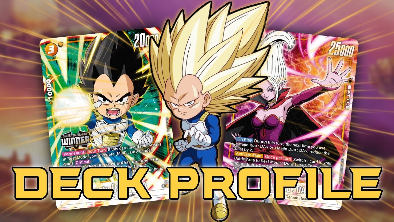 MOST FUN YELLOW LEADER!!! SSJ3 Vegeta Mini:DA Deck Profile || DBSFW