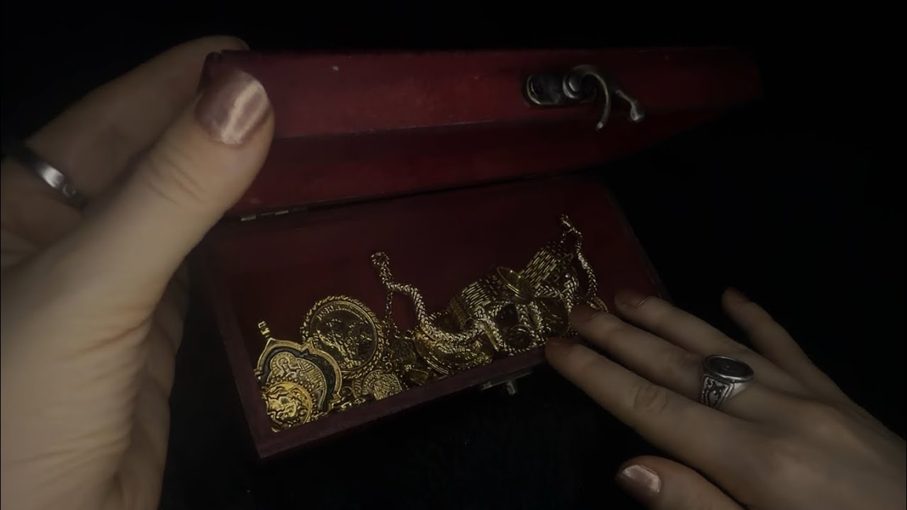 ASMR • Rummaging Through my Vintage Accessories (No Talking)