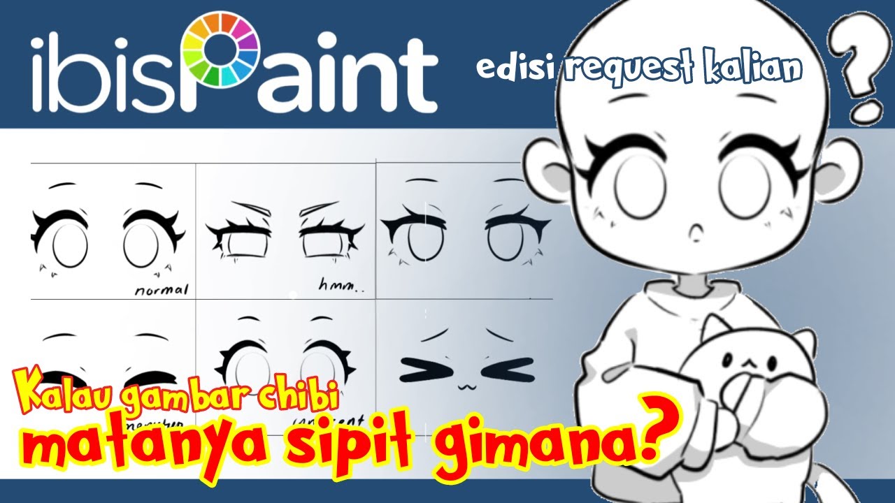 TUTORIAL CARA GAMBAR MATA CHIBI IBIS PAINT - xenozeish