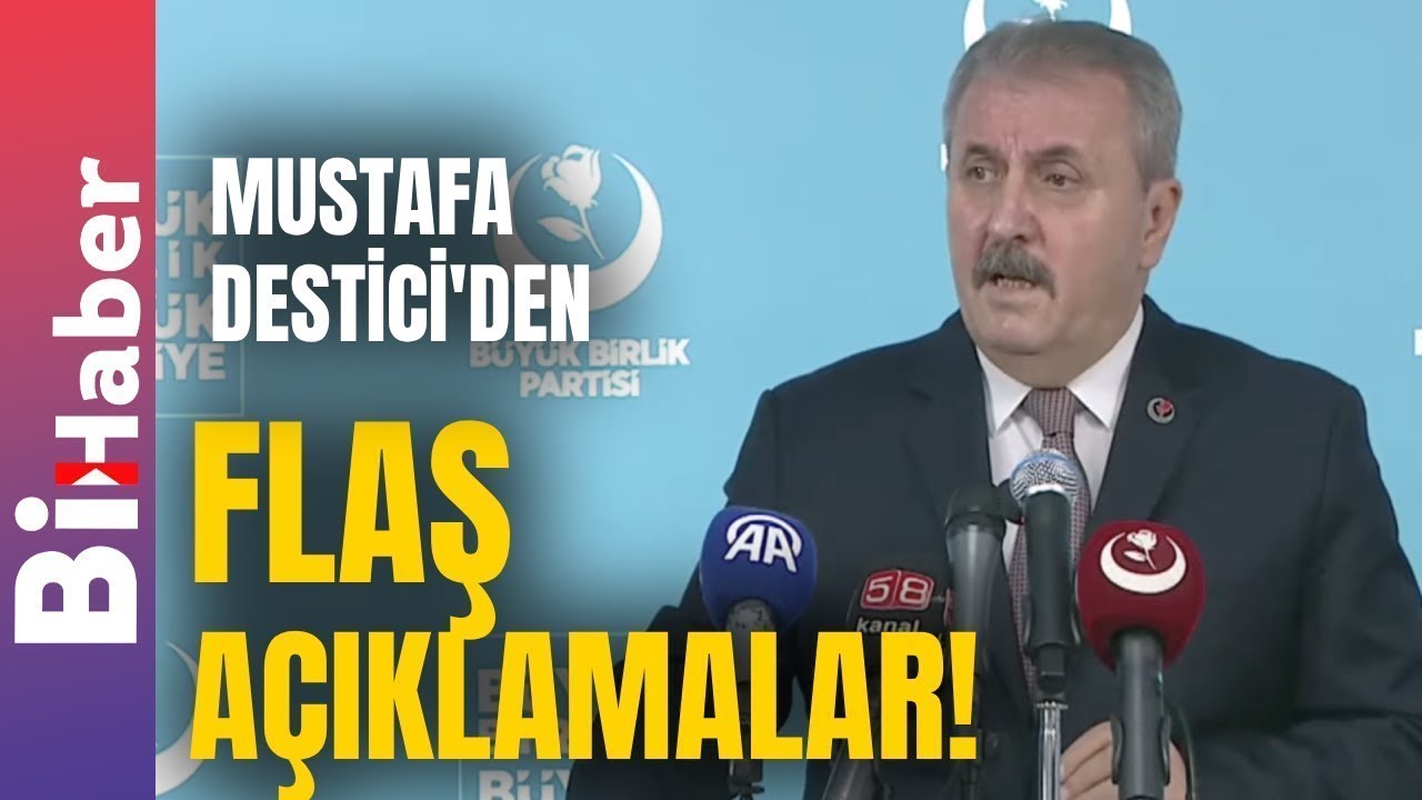 BBP Genel Başkanı Mustafa Destici Basın Toplantısında Konuşuyor | BiHaber