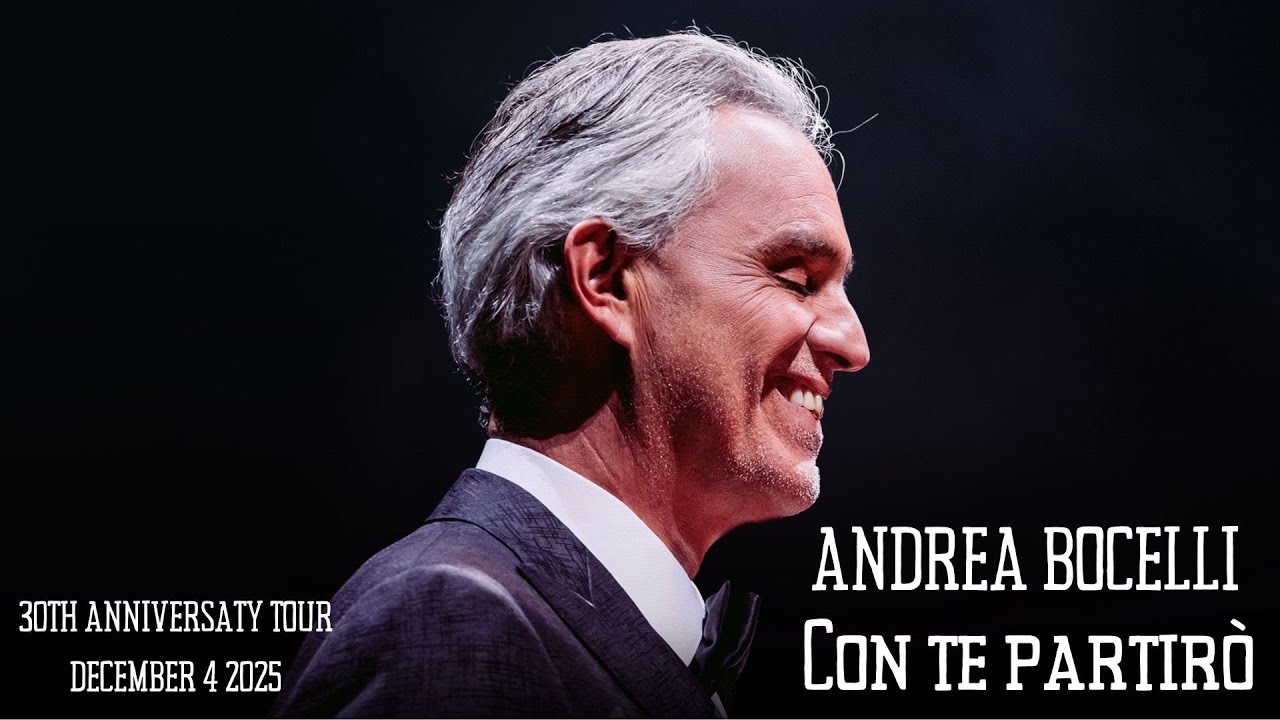 Andrea Bocelli - Con te partirò. American Airlines Center - Dallas, TX. December 4, 2025