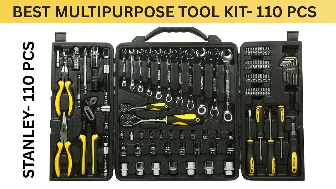 Best Muti Hand Tool Kit for professionals I Stanley - STM81243-  Multi Hand tool kit -110 pcs