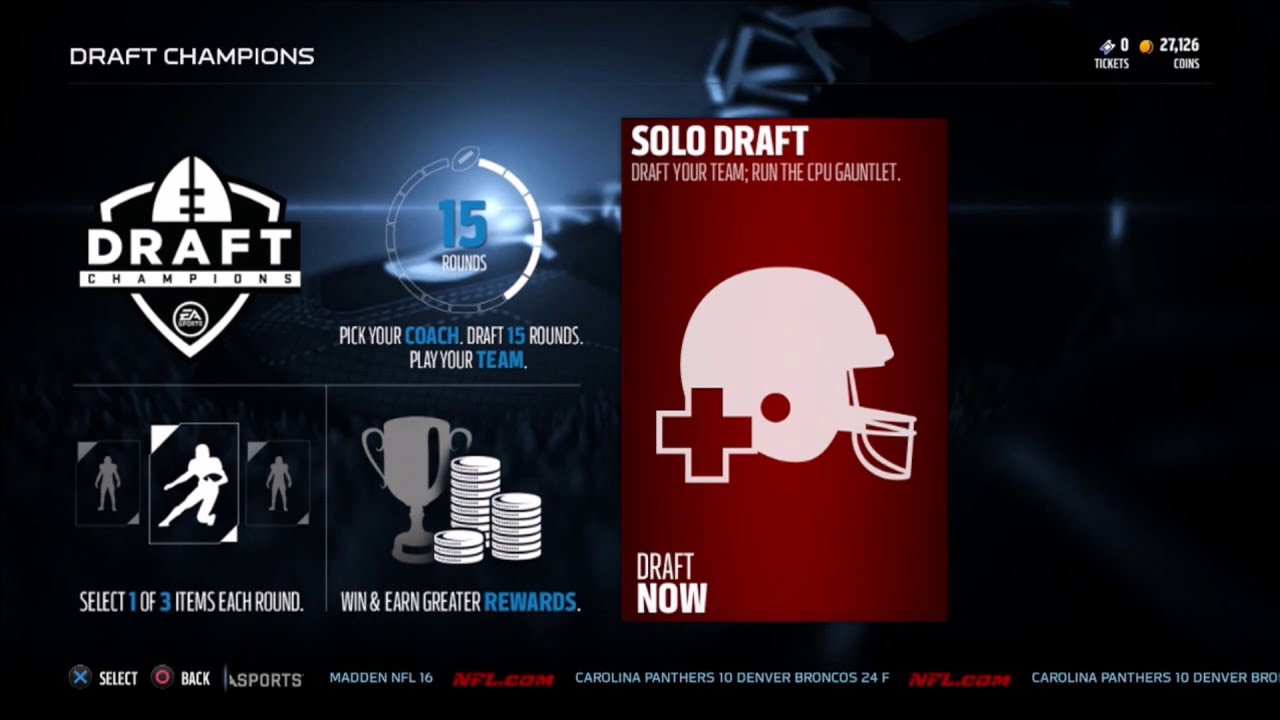 Madden 16 Draft Champions Tips - How to draft a better team - Part 1