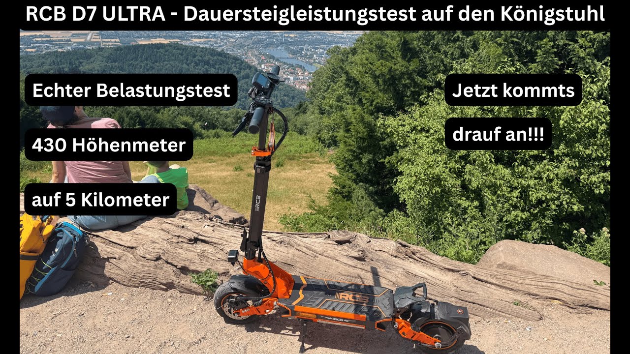 RCB D7 Ultra - Dauer-Steigungstest mit 130 Kilo Zuladung am Königstuhl