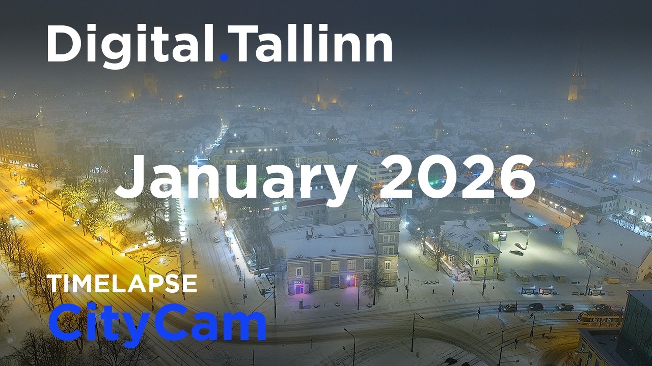 Digital.Tallinn CityCam Timelapse - January 2026