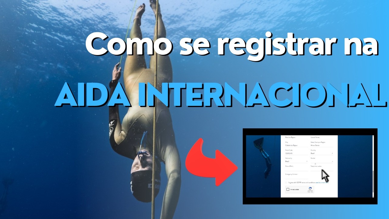 Como se registrar no site da AIDA Internacional 🌐