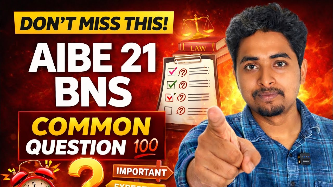 AIBE 21 BNS Important Topics | These Questions Are Coming! ⚠️