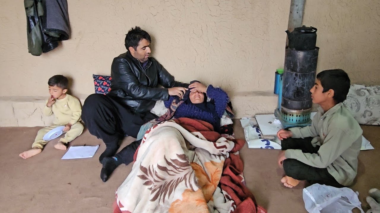 Ruqyah getting sick and helping, Masha Allah, to help Ruqyah recover