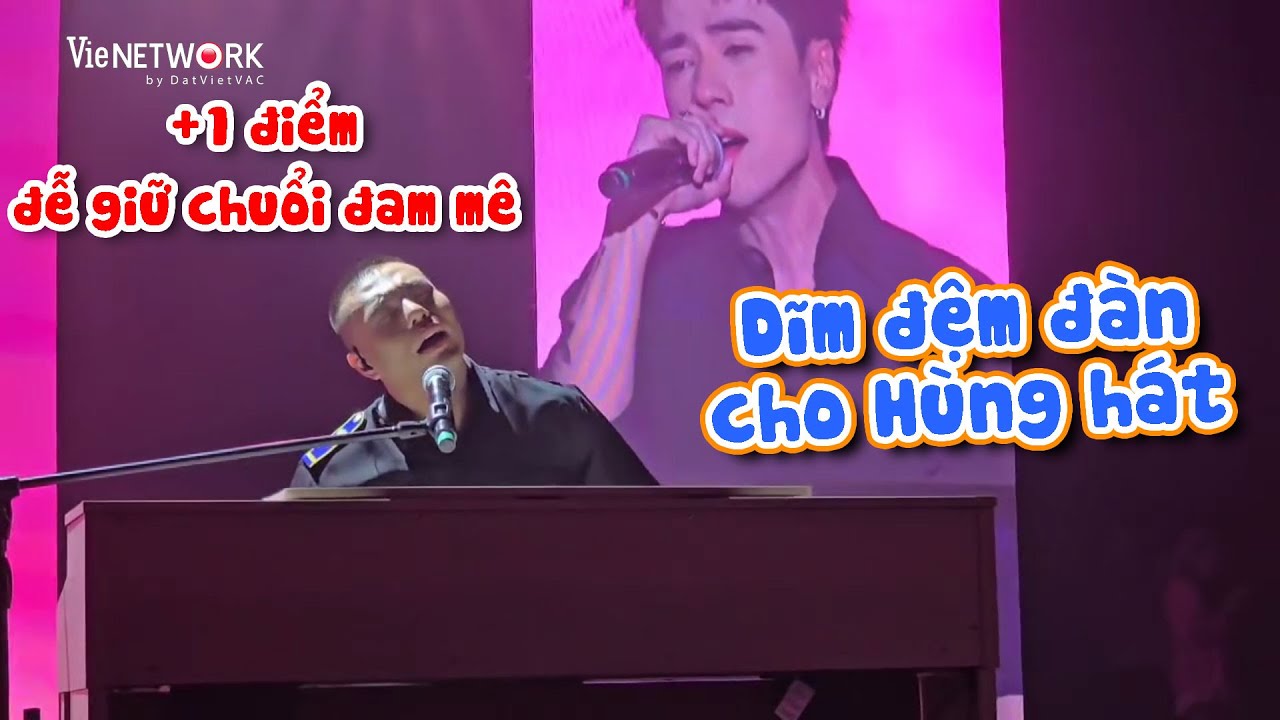 Quang Hùng MasterD xuất hiện, Thu Dĩm Dương Lâm đệm đàn 1 cách đam mê cho anh iu hát trong FM