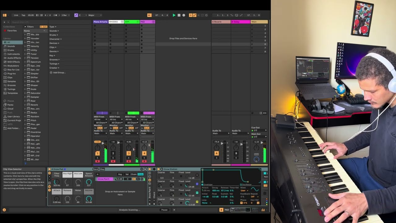 Pianos + Pads + Arps  on Ableton live 12