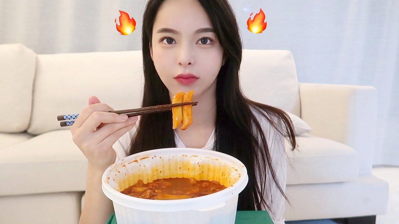 화나서 하는 폭풍 엽떡 먹방 (먹고 혈당 스파이크 와서 바로 잘 거임 🐽💢)