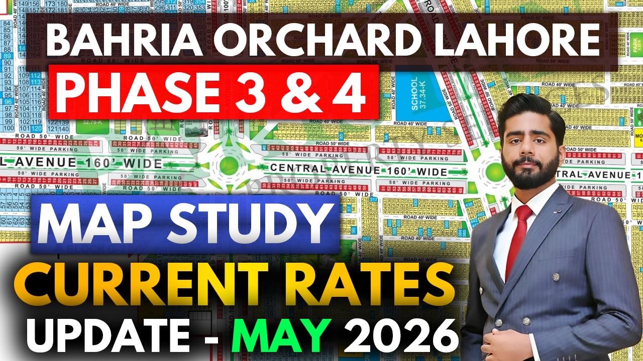 Жилой комплекс Bahria Orchard Lahore, фазы 3 и 4 | Актуальные цены по блокам | Последний план зас...