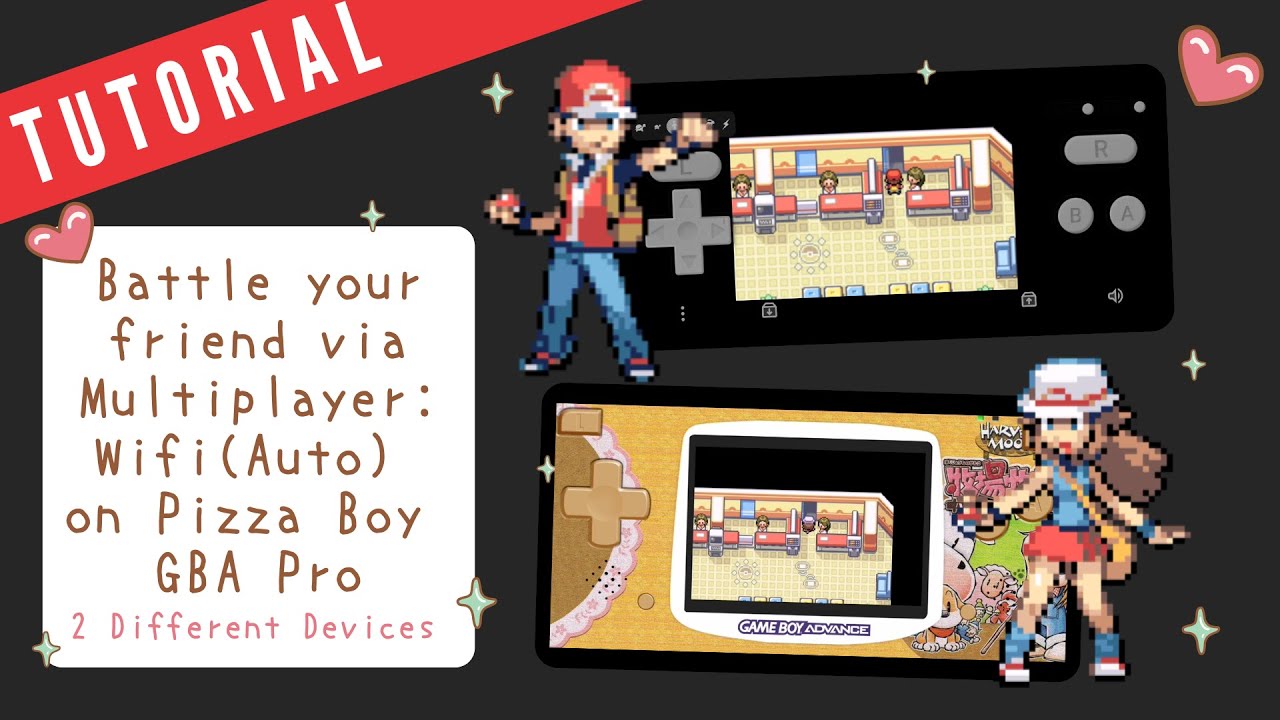 How to Battle your Friend via Multiplayer: Wifi(Auto) on Pizza Boy GBA Pro | Tutorial