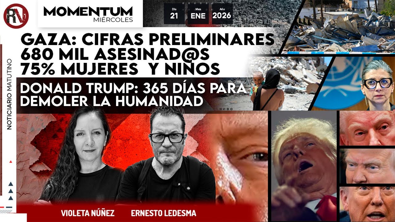 Noticiario Matutino MOMENTUM 21 / Enero / 2026