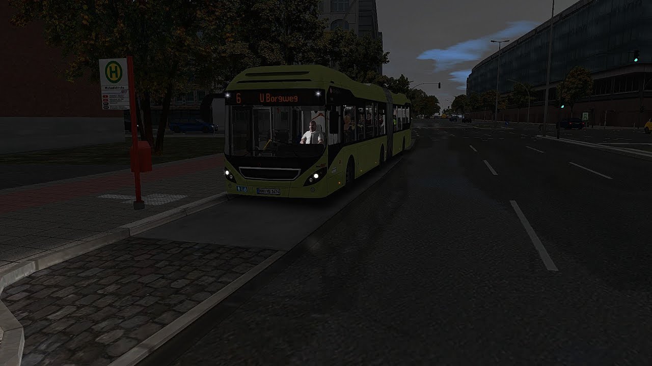 Lets Play Busbetrieb Simulator in Omsi 2 mit Hamburg Hafen City Linie 6