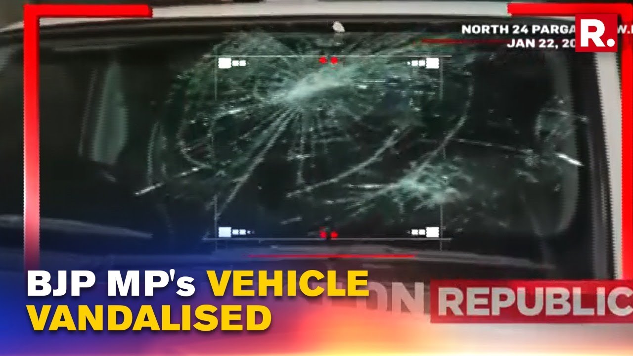 West Bengal: BJP MP Arjun Singh's Vehicle Vandalized In Manikpur Allegedly By TMC Workers