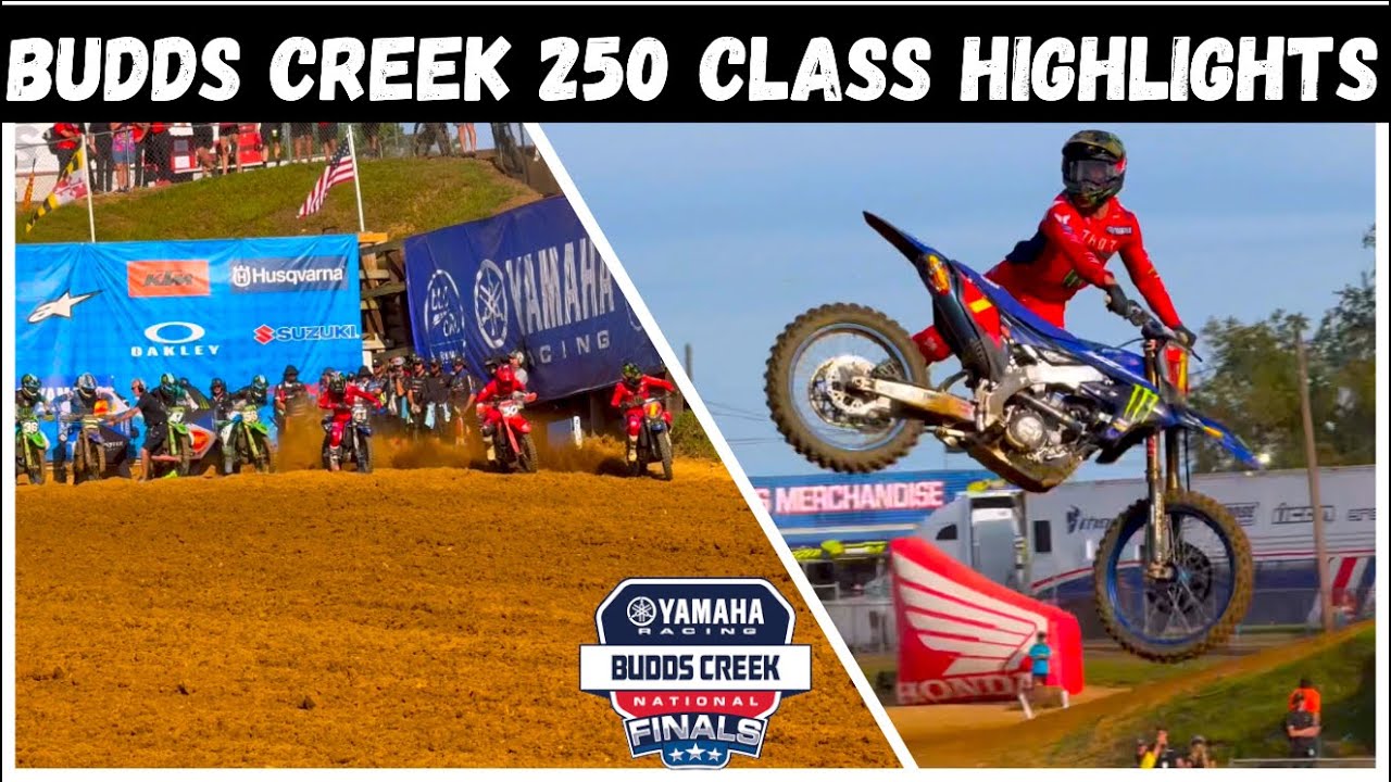 250 Class Got WILD at Budds Creek! 3 Red Flags & Deegan Crowned Champion - Qualifying Laps & Motos 