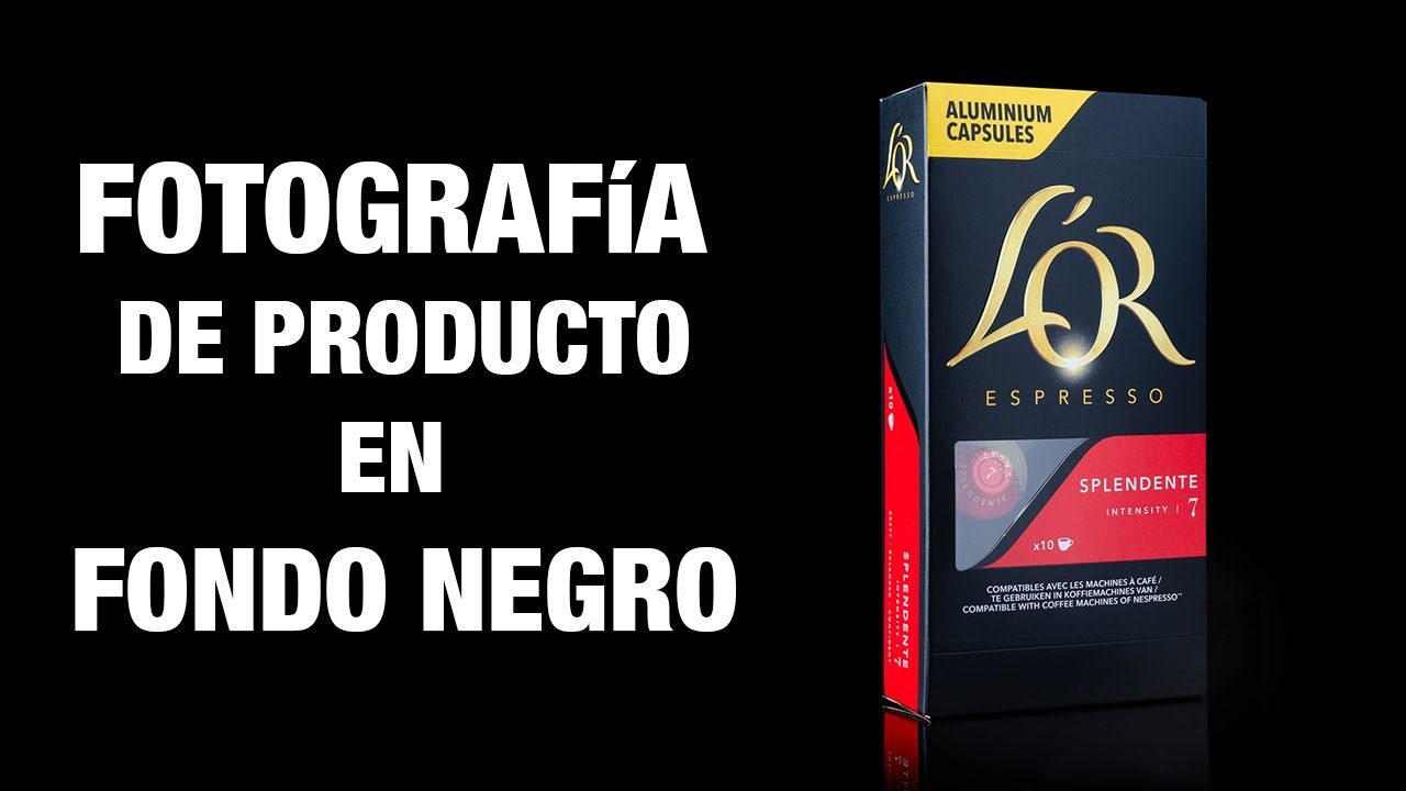 Fotografía de producto en fondo negro con LUZ NATURAL