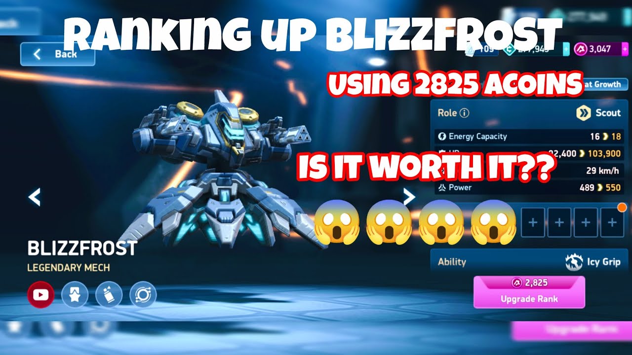  || UPGRADING BLIZZFROST FROM 16 TO 18 ENERGY||MECH ARENA BLIZZFROST #mecharena #gaming #gaming 