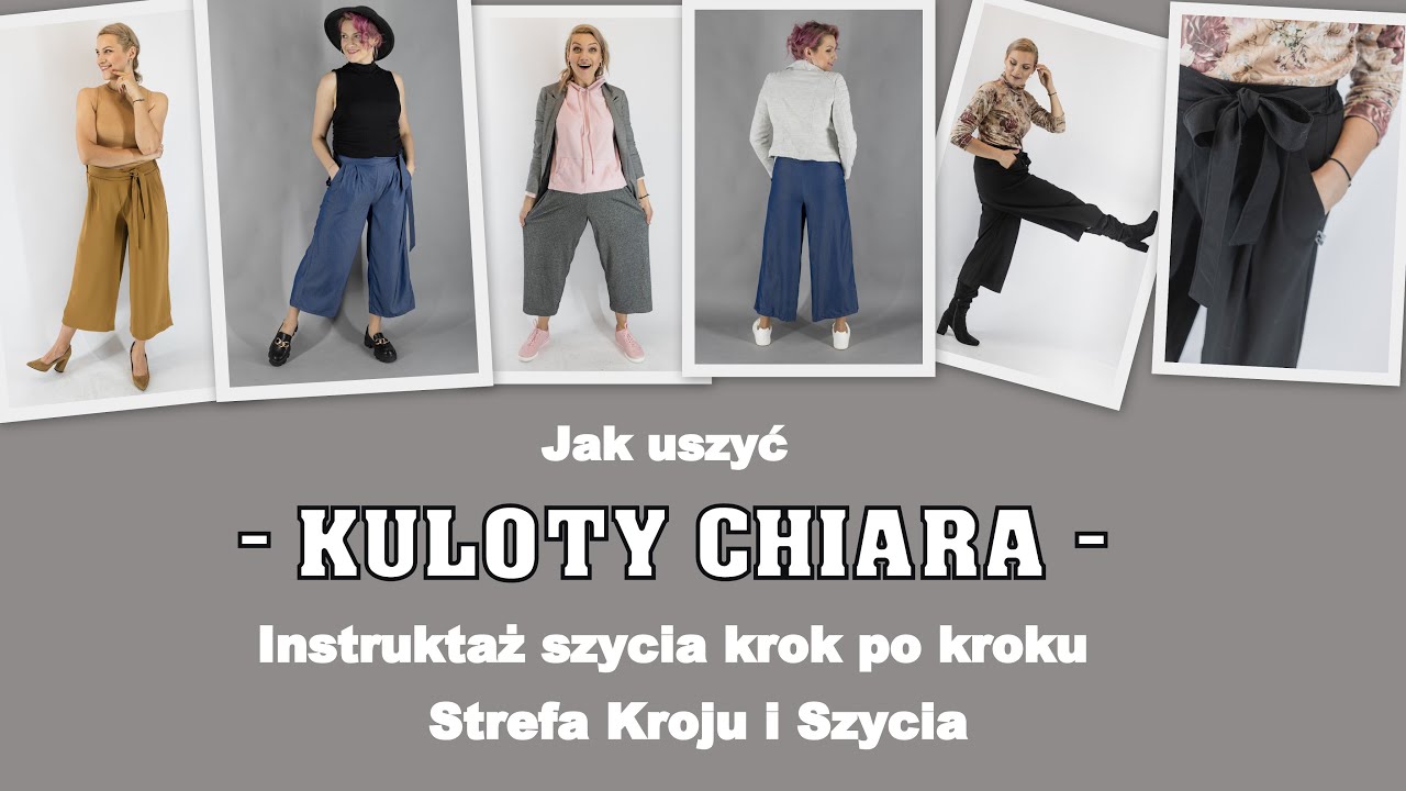 Jak uszyć KULOTY CHIARA  - Krok po Kroku - Strefa Kroju i Szycia