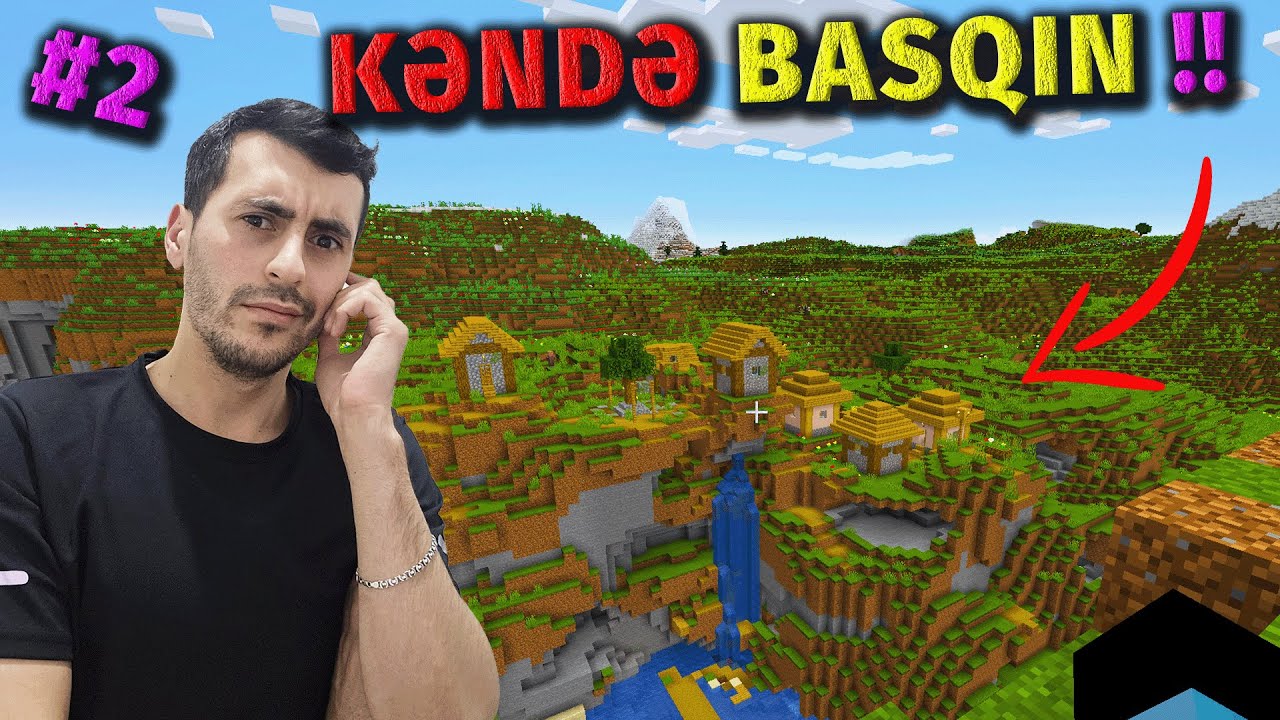 KƏNDƏ BASQIN EDİB MƏDƏNƏ ENDİM, DƏMİR AXTARIŞI - Minecraft Survival