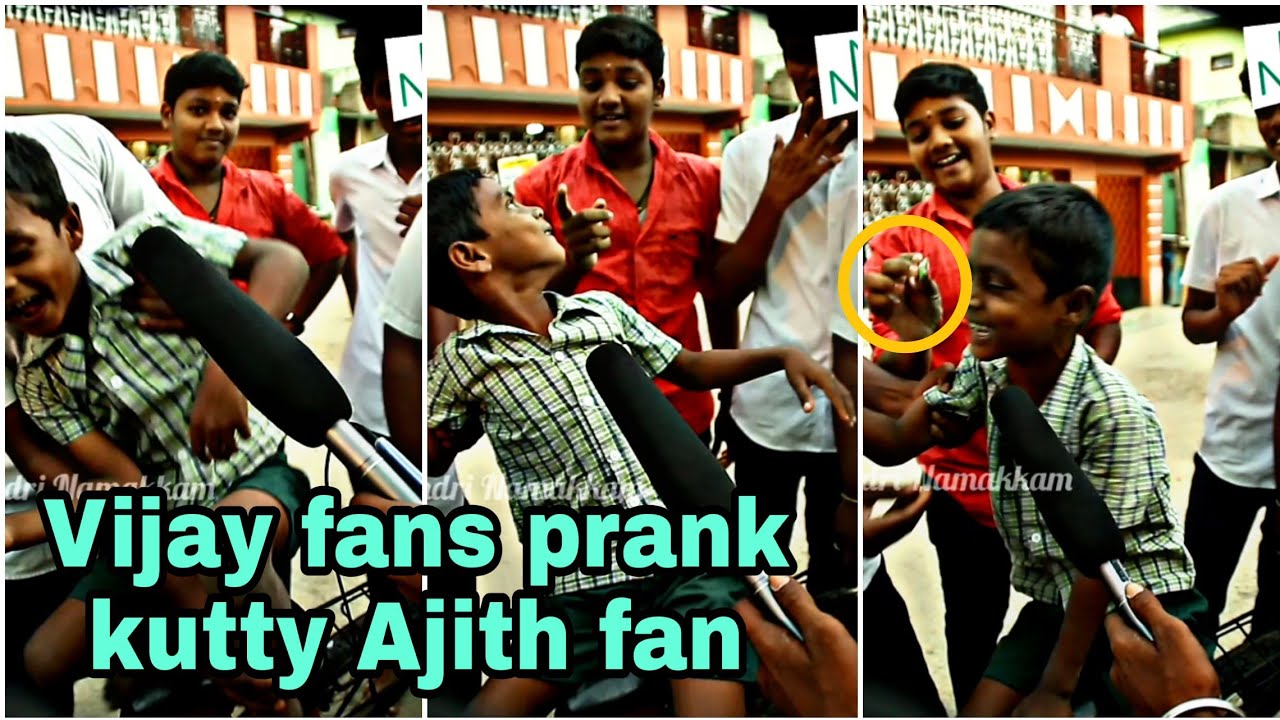 Vijay fans prank kutty Ajith fan | Master - Kutty Story Public Reaction