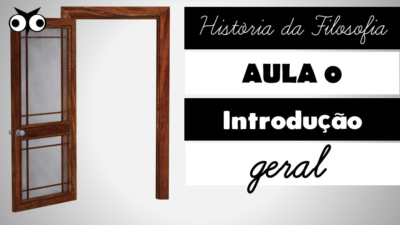 História da Filosofia (curso): aula de abertura