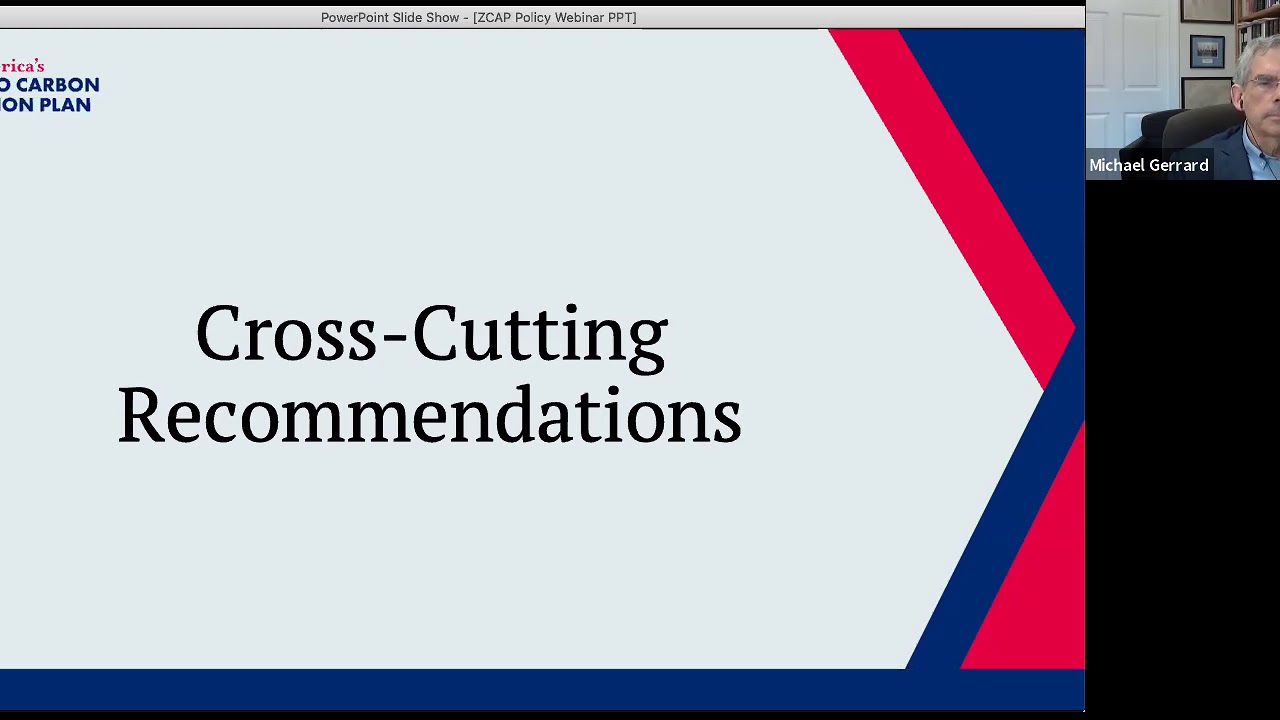 Policy & Implementation of America's Zero-Carbon Action Plan
