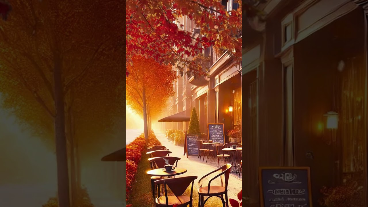 Autumn Outdoor Cafe Lofi for Concentration and Calm 