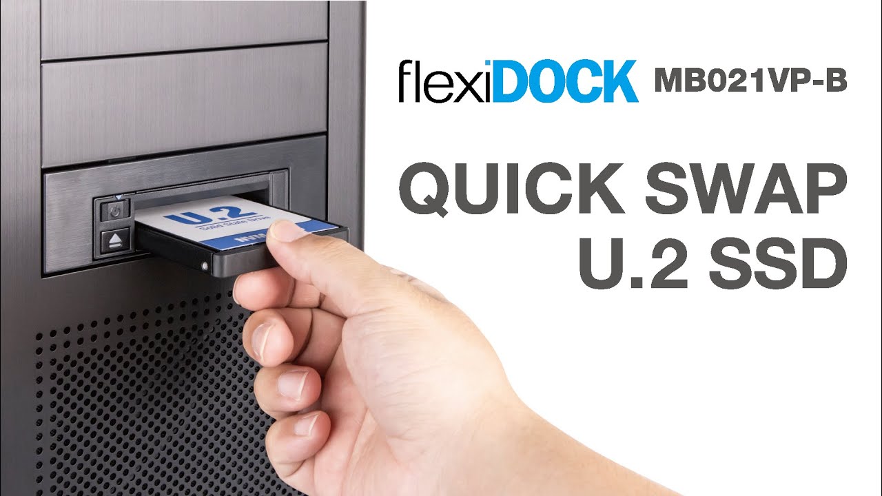 ICY DOCK Wyjmowana obudowa dokująca U.2 NVMe SSD | flexiDOCK MB021VP-B