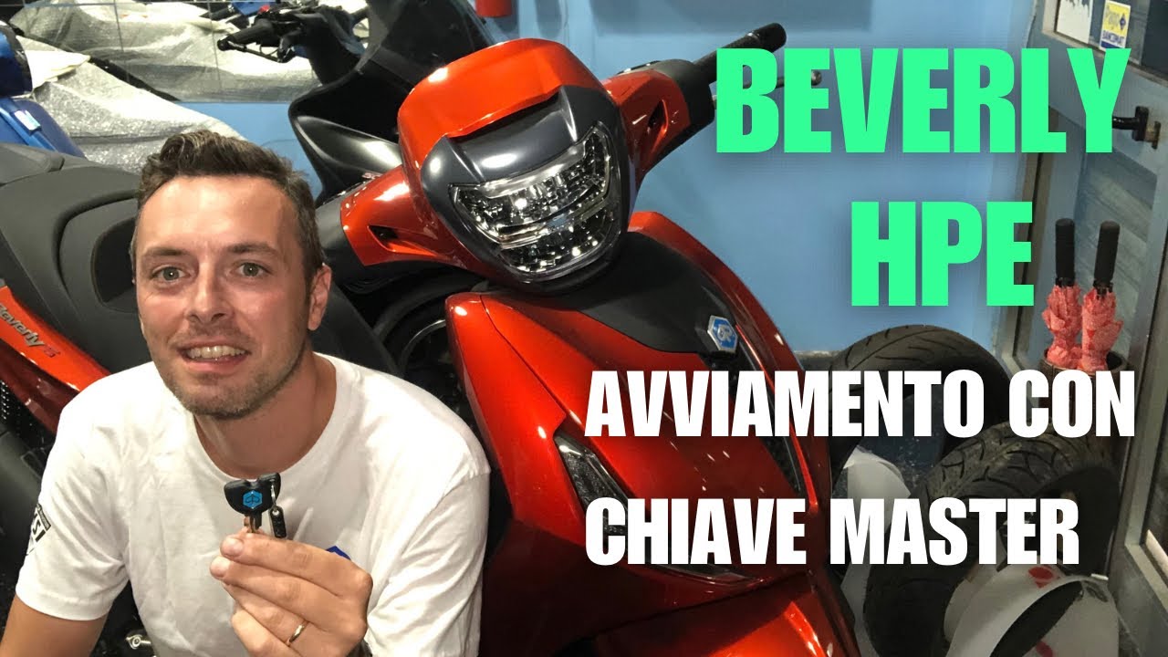 Come fare avviamento con chiave master su Piaggio Beverly HPE