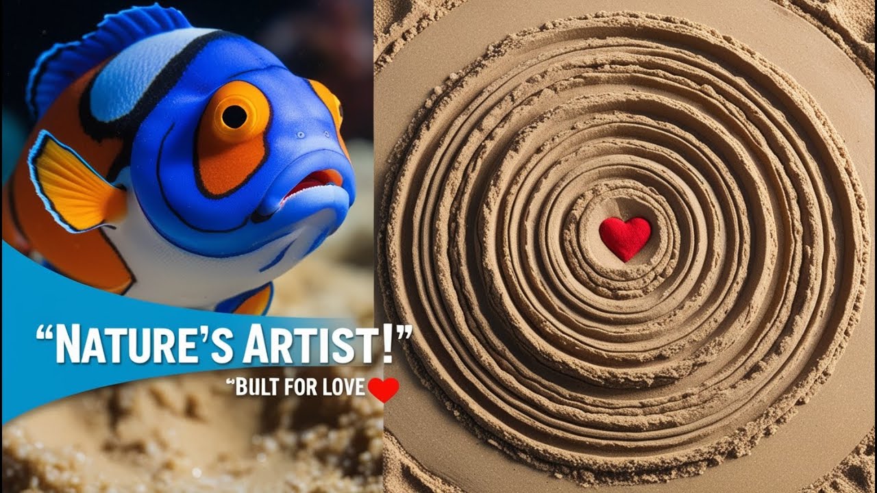 Pufferfish Builds Sand Sculpture for Mating