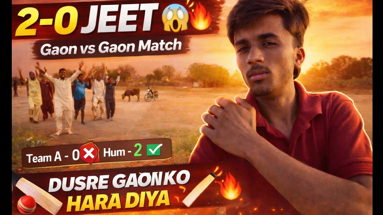 Village Cricket Match Vlog 🏏 | 2 Match, 2 Jeet 😎 Full Masti