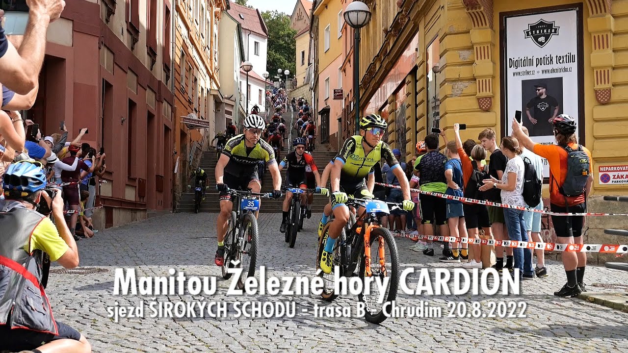 Manitou Železné hory CARDION - SJEZD ŠIROKÝCH SCHODŮ 20.8.2022 TRASA B - HLAVNÍ ZÁVOD - Chrudim