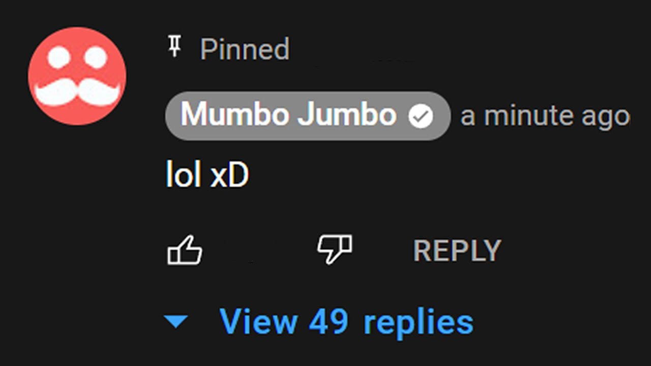 only @ThatMumboJumbo can comment on this video