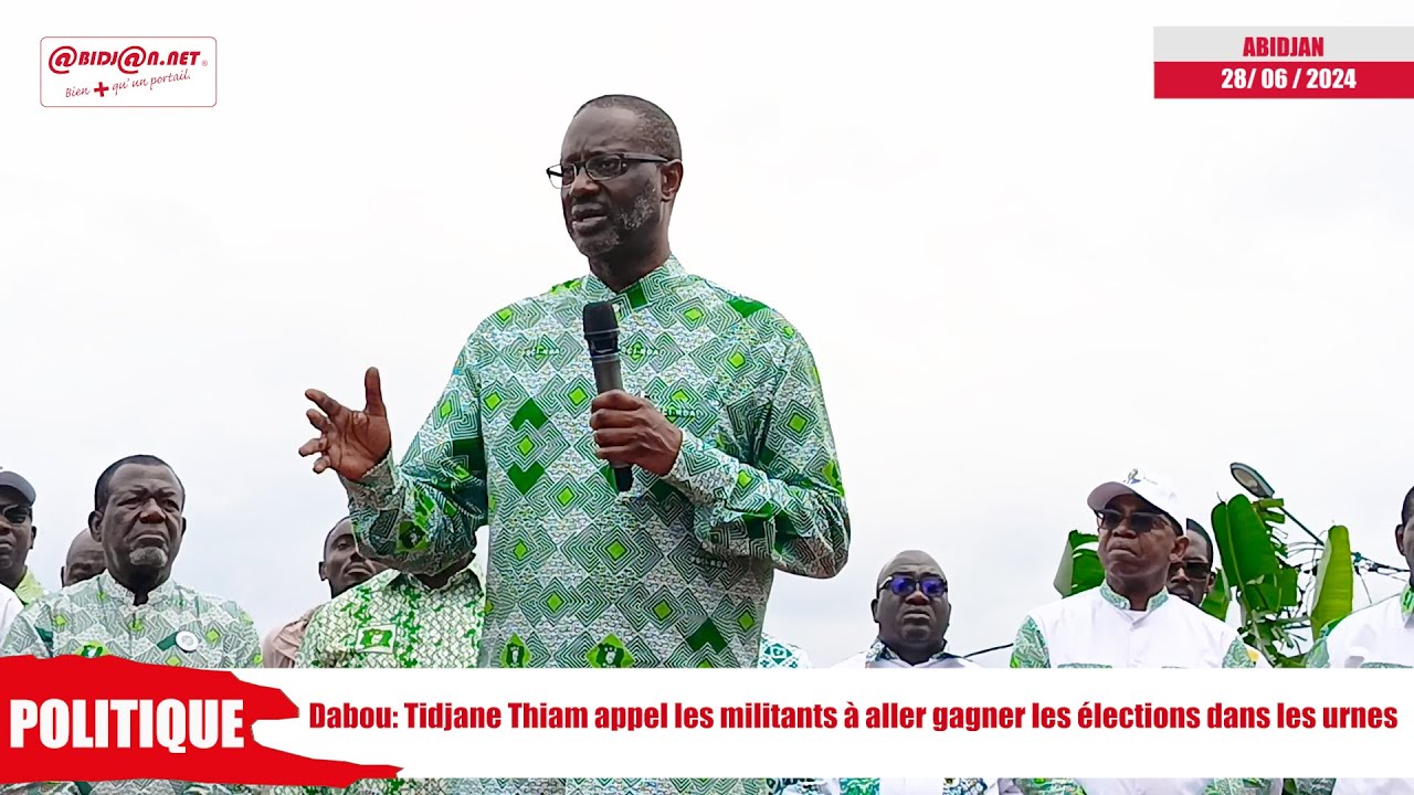 Dabou:Tidjane Thiam appelle les militants du PDCI-RDA à aller gagner les élections dans les urnes