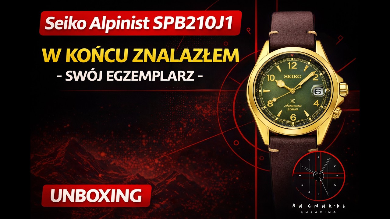 Seiko Alpinist SPB21J1   w końcu znalazłem sw&oacute;j egemplarz - unboxing