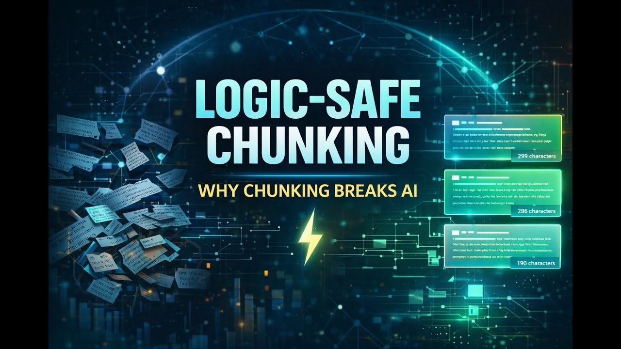 Why Text Chunking Breaks AI Systems | Lecture 2: Logic-Safe Chunking for RAG
