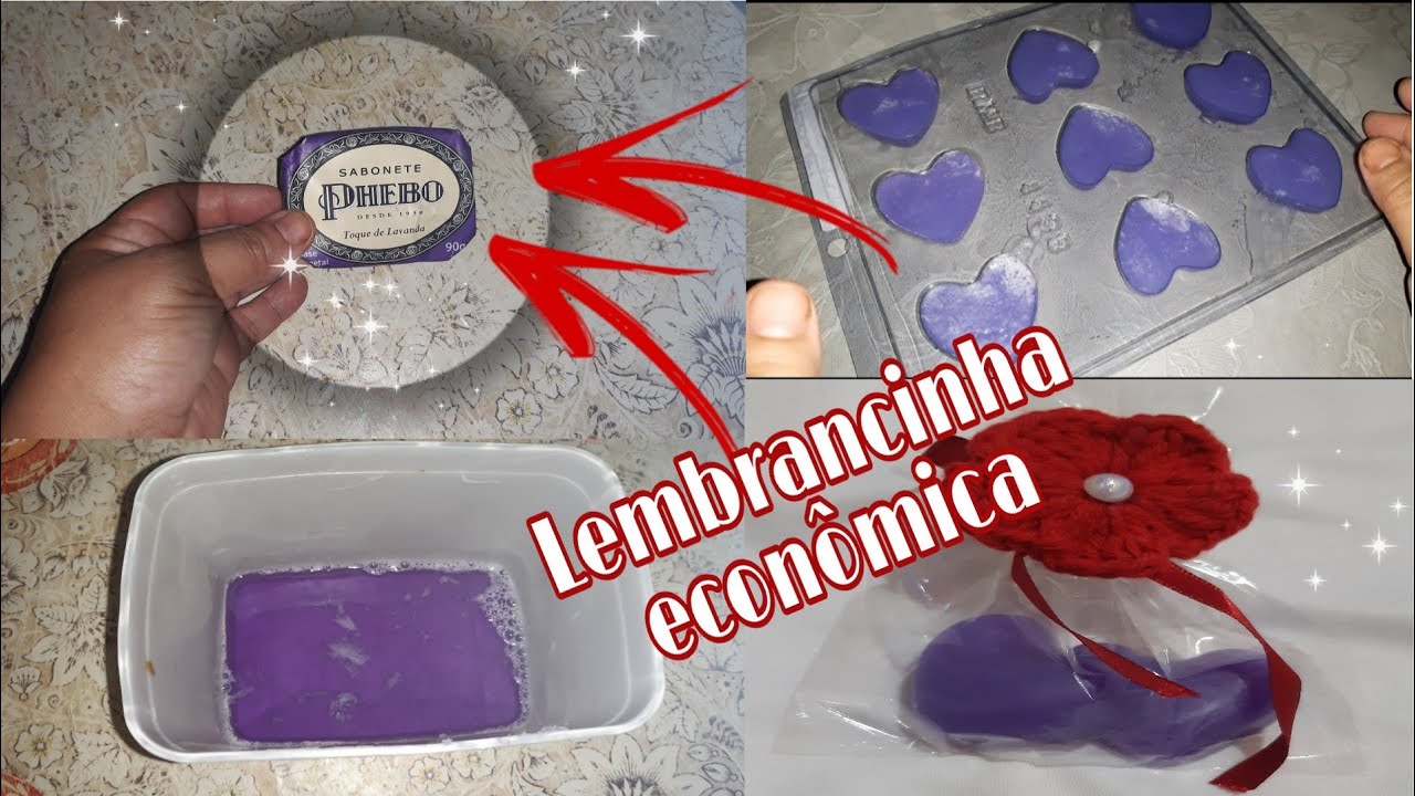 Como fazer lembrancinhas de festa com sabonete da phebo(sabonetinhos  caseiros)