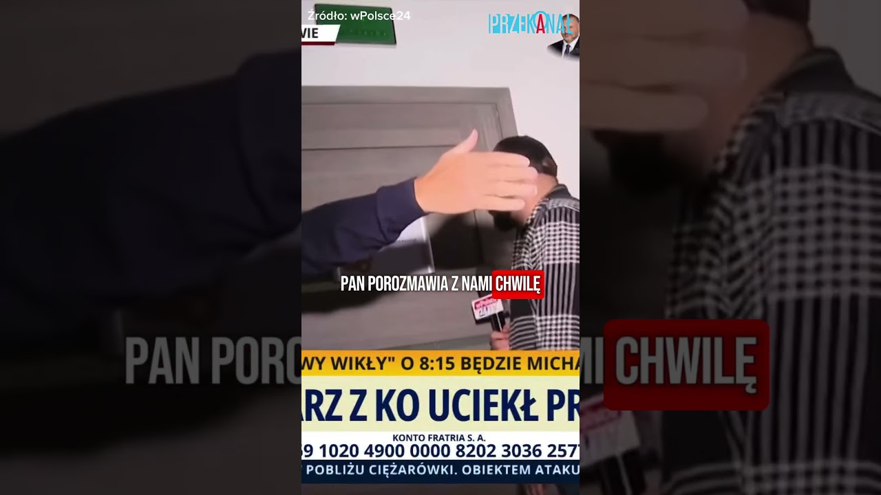 DAWID KACPRZYK UCIEKA PRZED DZIENNIKARZEM