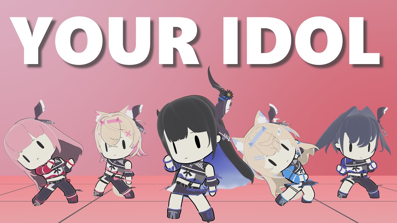 【Your Idol】Chibi Nerissa & Calliope & Kronii & FUWAMOCO Dance Cover (Full Ver.)【Chibi 3D】 #YourIdol