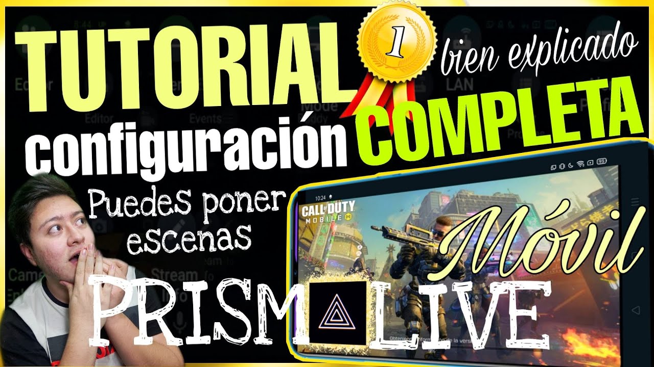 TUTORIAL COMPLETO PRISM LIVE MÓVIL, COMO CONFIGURAR-ESCENAS Y HACER STREAM DE JUEGOS ESPAÑOL UPDATE✅