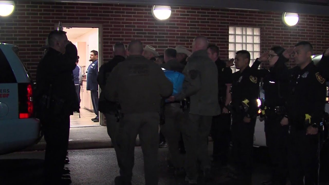 VIDEO: Procession for K9 Chucky