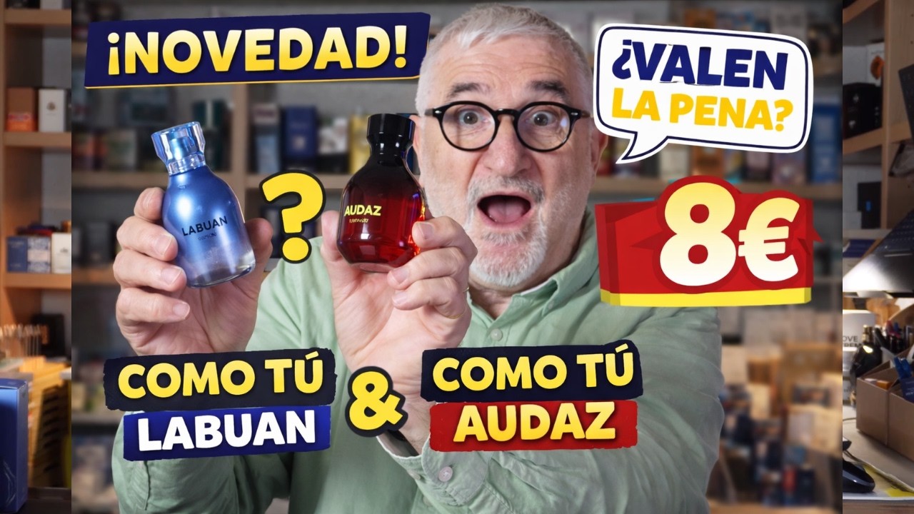 ¡NOVEDAD MERCADONA! COMO TÚ AUDAZ Y LABUAN, ¿VALE LA PENA PAGAR 8 EUROS POR ESTOS PERFUMES?