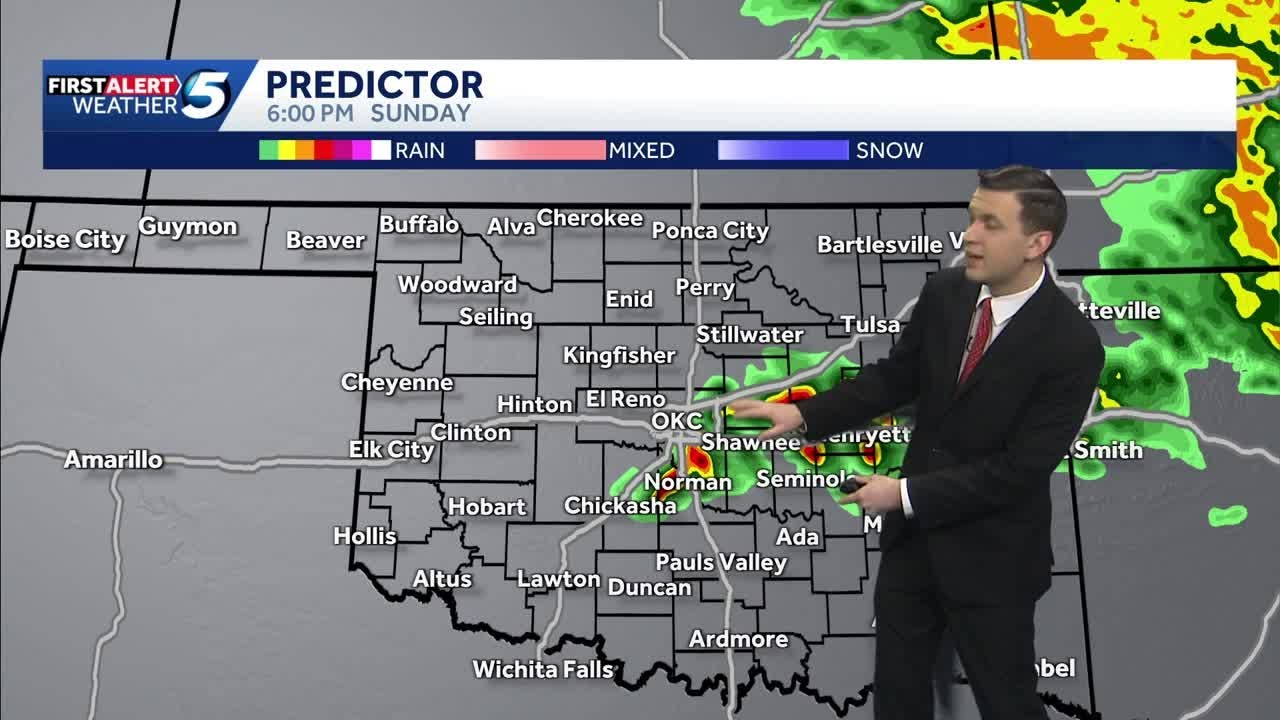 Storm Timeline: Sunday Afternoon & Evening