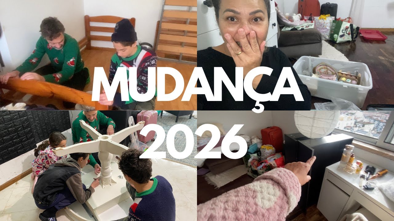 MUDANÇA 2026/ FIQUEI COM POUCAS COISAS MAS O SUFICIENTE PRA RECOMEÇAR #familia #europe #amor #next 